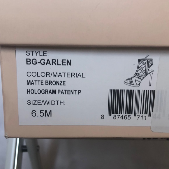 BCBGeration GARLEN Matte bronze caged heels size 6.5. New in box. 4in heel. - Picture 6 of 6